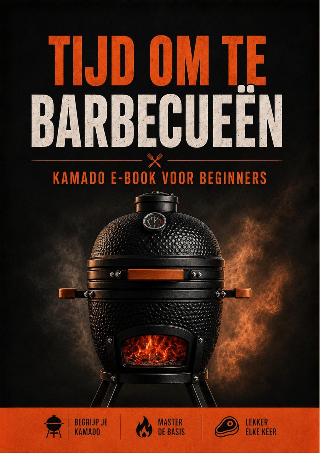 Voorkant van Kamado e-book voor beginners